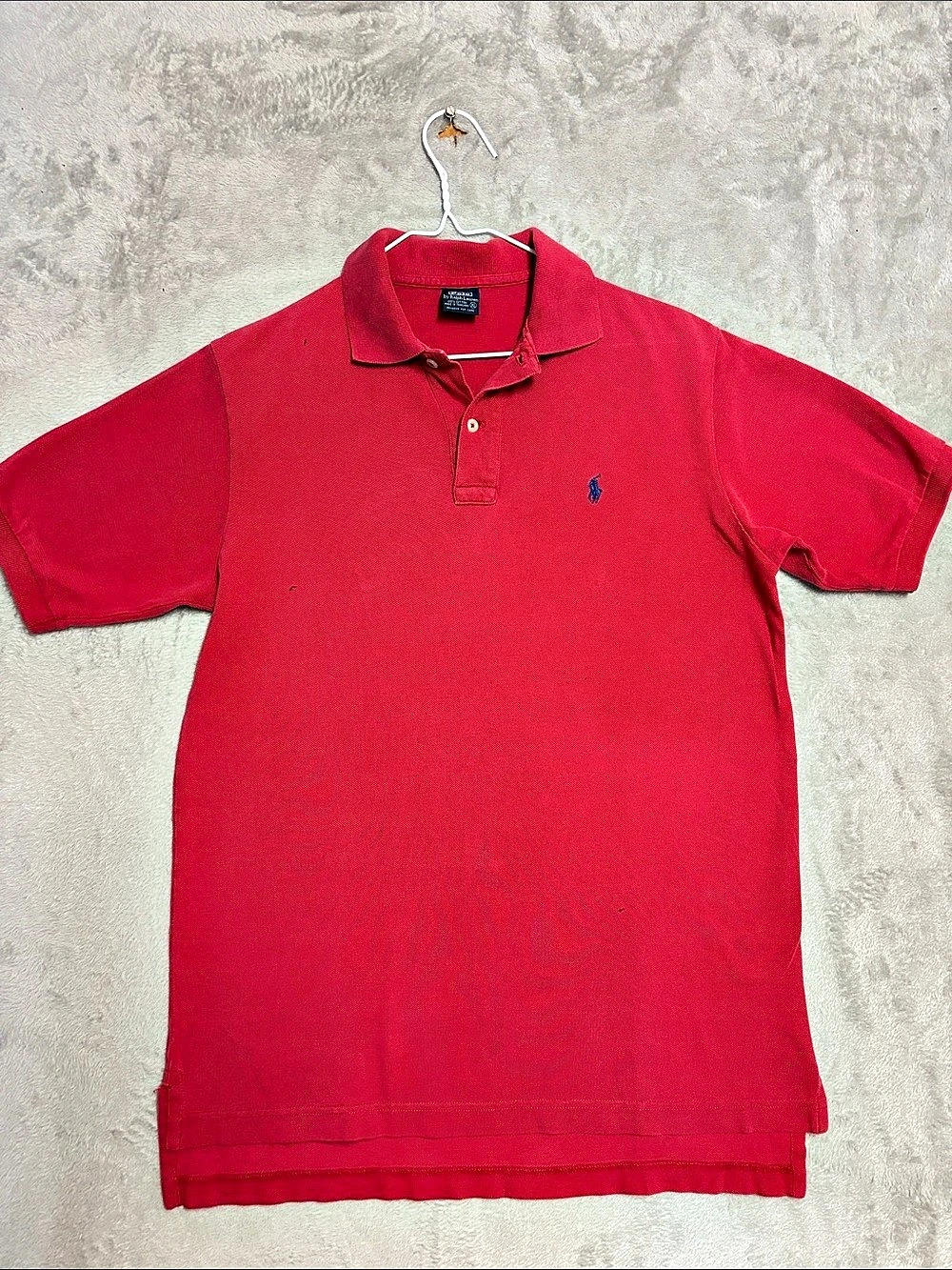 Vintage Polo by Ralph Lauren Cotton Polo Shirt in Red Size XL